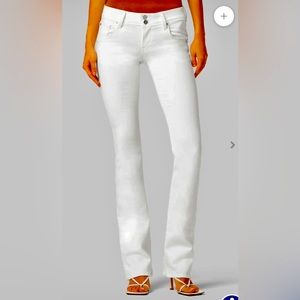 Hudson baby boot cut white jeans size 26.